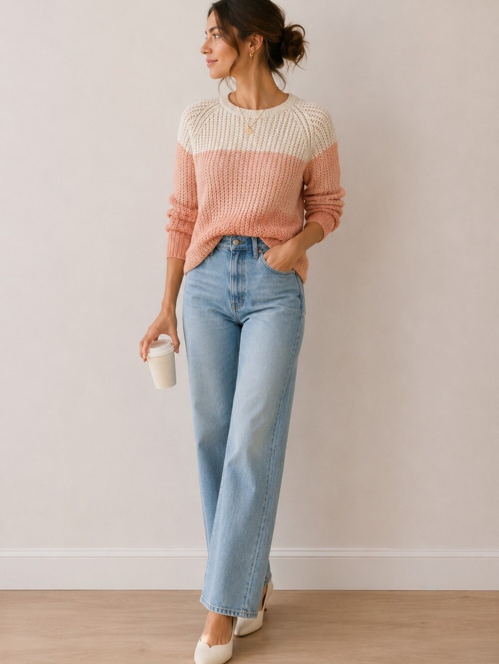 Banana Republic chunky knit sweater // size S